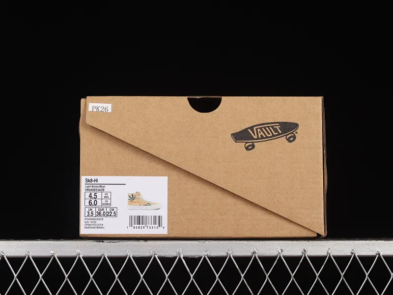 All categories Vans Vans series Vans Hi Vans high-top Vans Sk8-Hi Vault OG VR3 Vans official environmental protection series Maple leaf electric embroidered canvas shoes VN0A5EE3AZB